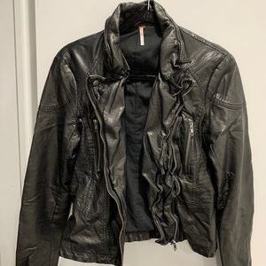 Free people leather jacket
